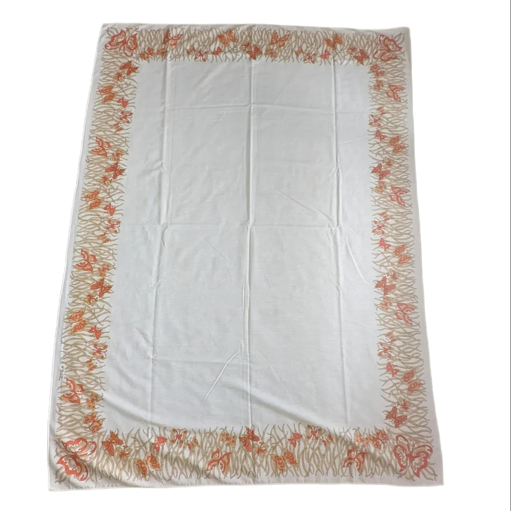 Vintage 70s Emilio Pucci Rectangular Butterfly Tablecloth - Picture 3 of 5